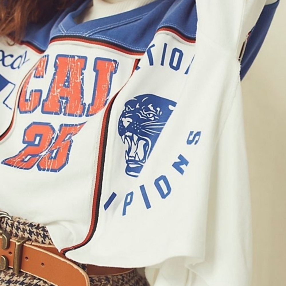 FREE PEOPLE- Sporty Splice Tee_2